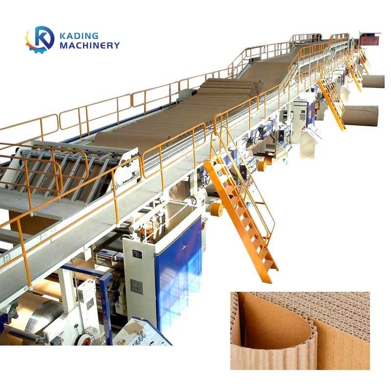 Maszyna do produkcji kartonu falistego o prędkości 300 m/min z systemem zarządzania produkcją