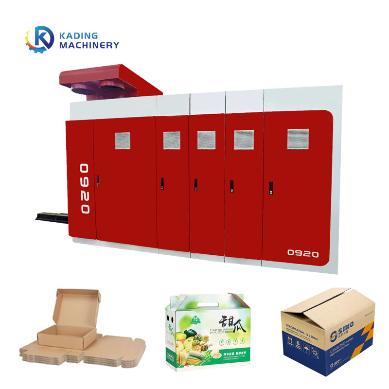 Drukarka z kartonu falistego z serwo silnikiem z rotary slotting die cutter