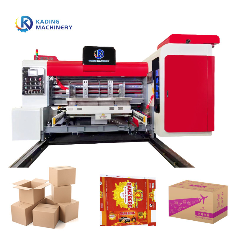 Drukarka z kartonu falistego z serwo silnikiem z rotary slotting die cutter